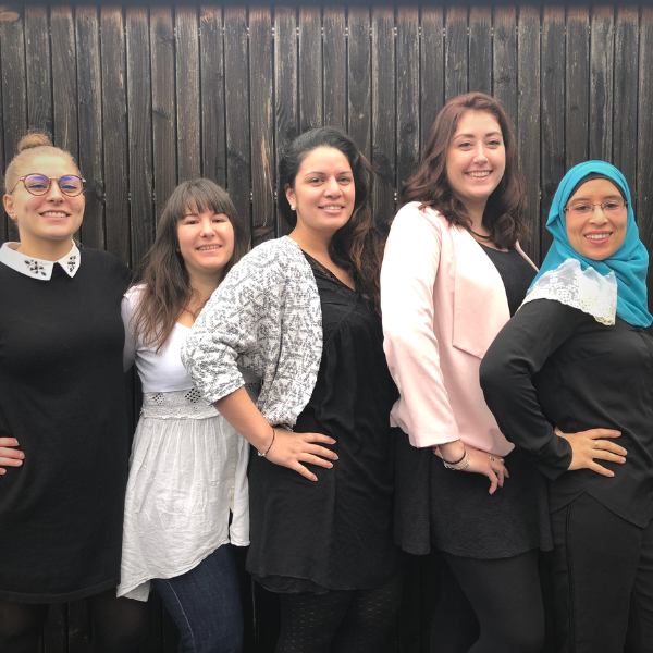 Cloé, Ariane, Océane, Priscilla, Assia